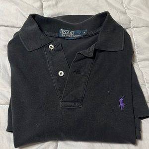 Ralph Lauren Polo- Black with purple logo
